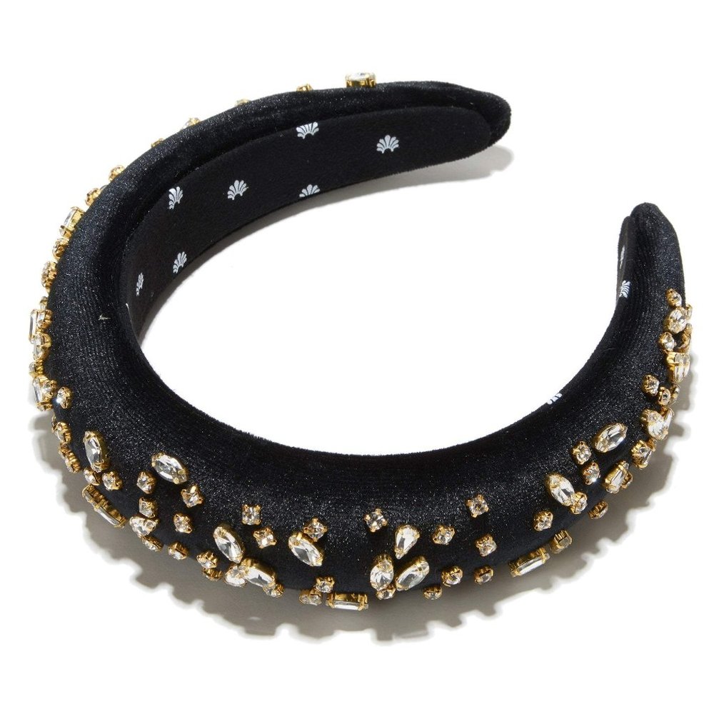 Lele Sadoughi Mixed Shape Crystal Padded Headband